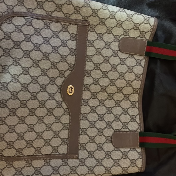 🔥🔥🔥Vintage Gucci Tote Mint Condition🔥🔥🔥🔥🔥🔥Excellent Find True Classic🔥 - Picture 8 of 12